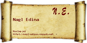 Nagl Edina névjegykártya